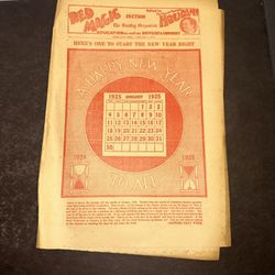 1925 Houdini Red Magic Section Sunday Oregonian Puzzles Magic Newspaper