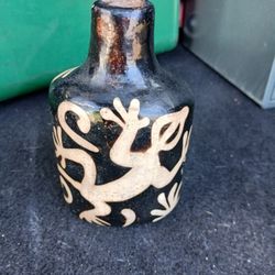  Antique Glazed Clay Pottery 