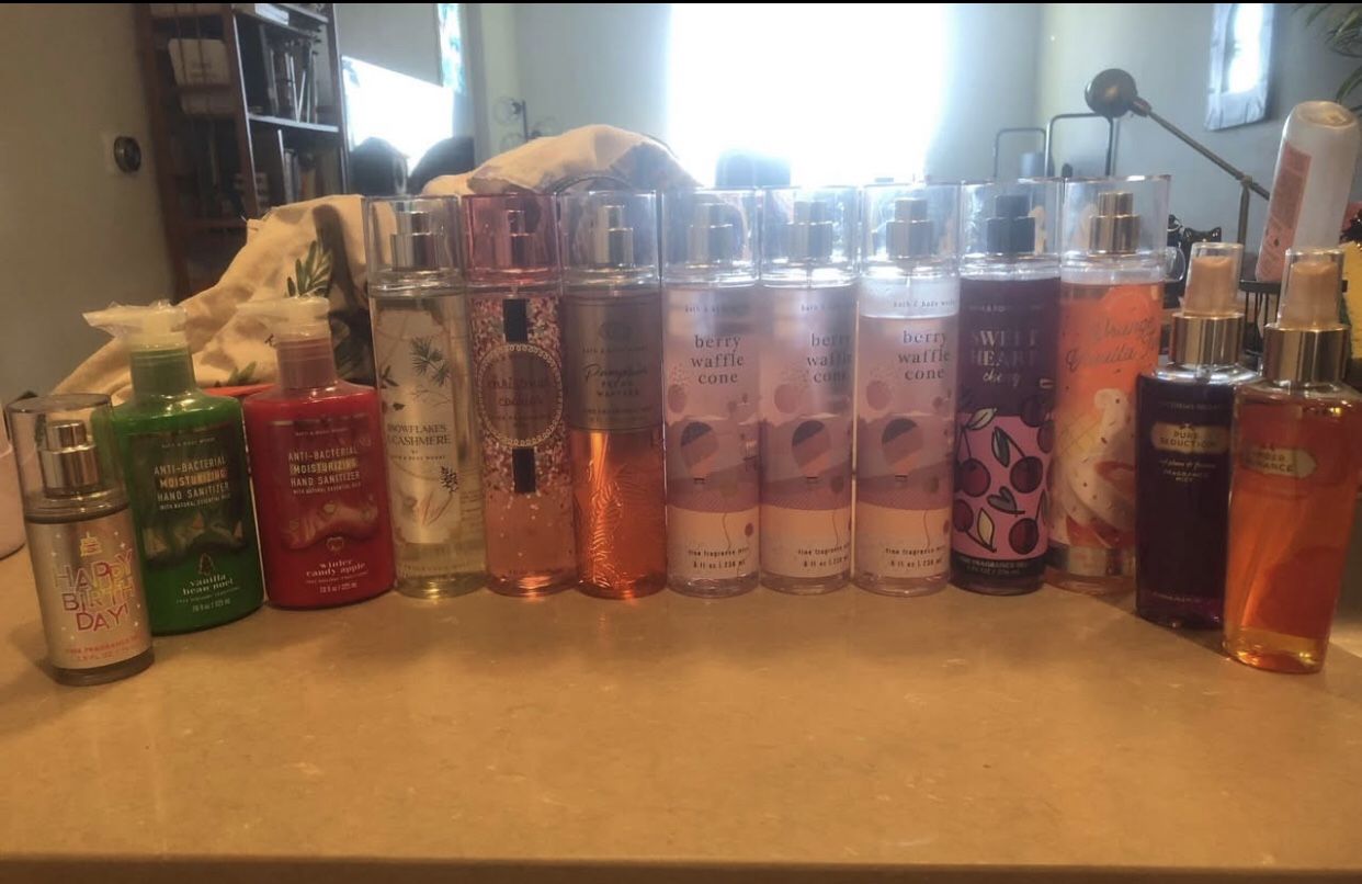 Lot Of Bath And Body Sprays + Other Stuff!