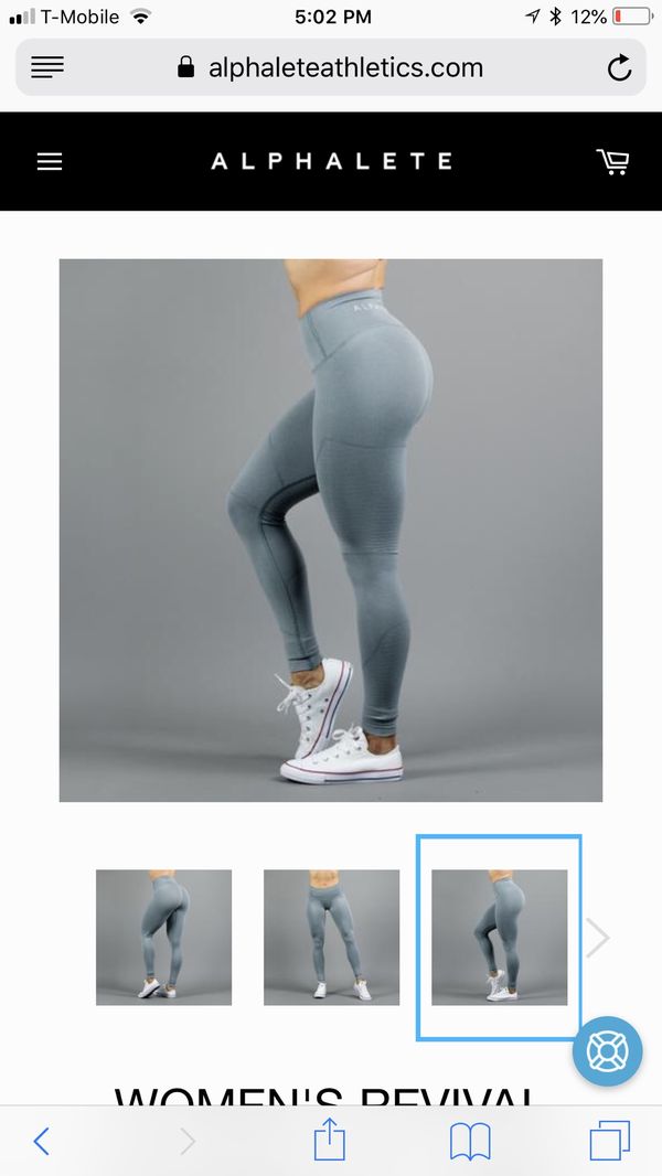 are alphalete leggings true to size chart