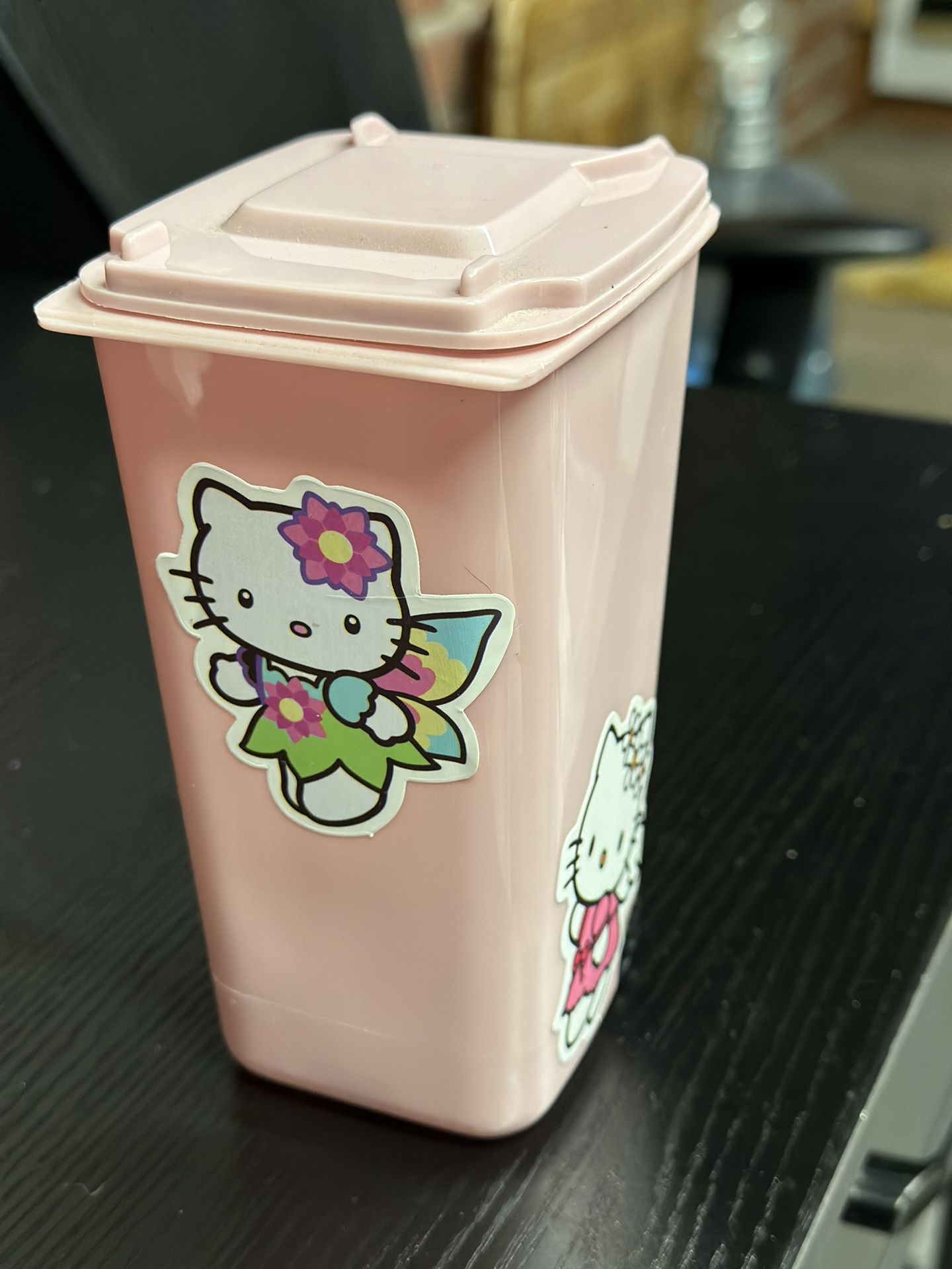 Mini Trash Can Hello Kitty Decorated 