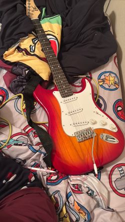 red guitar brand new