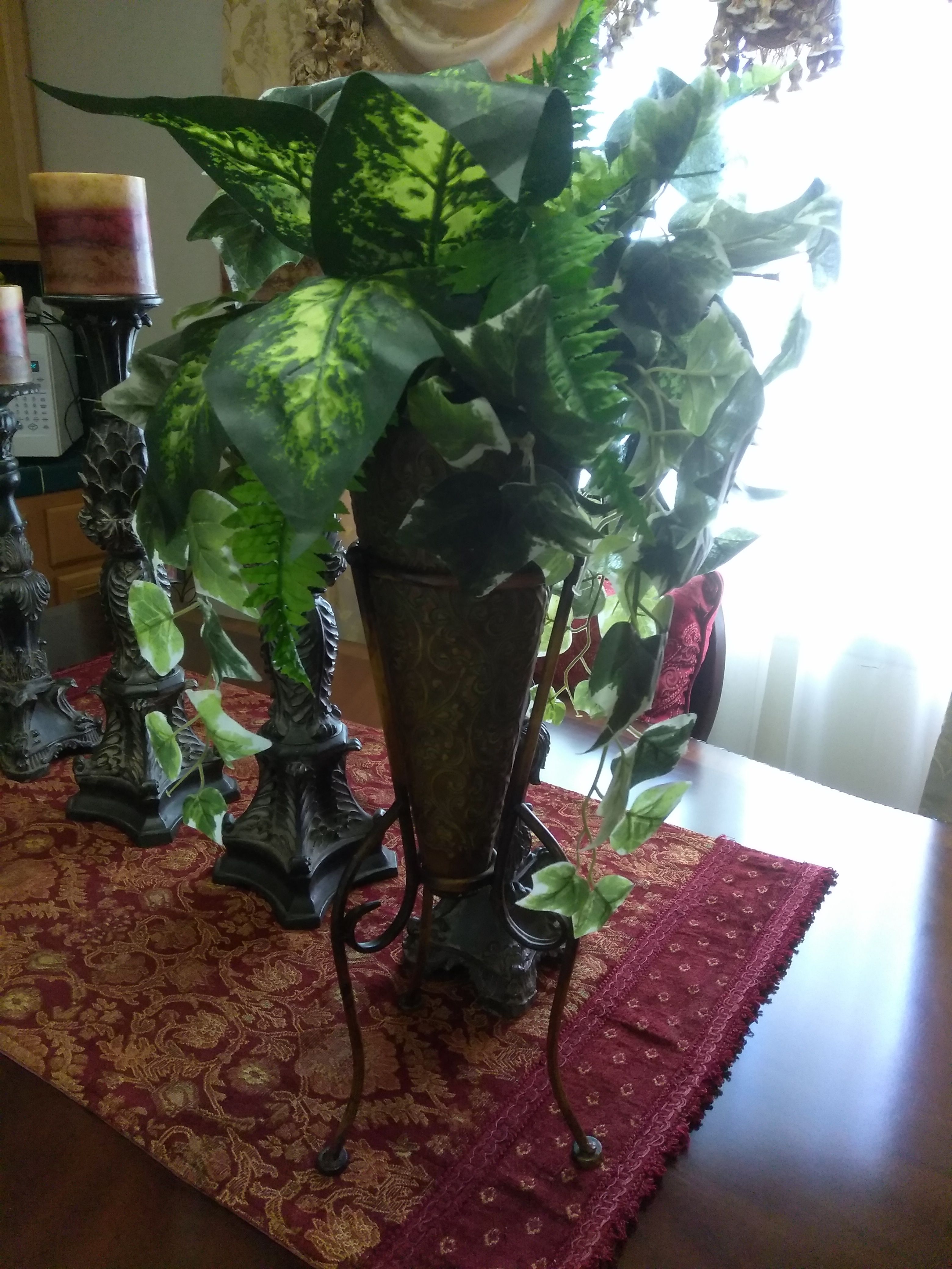 Foyaje Verde con su vase