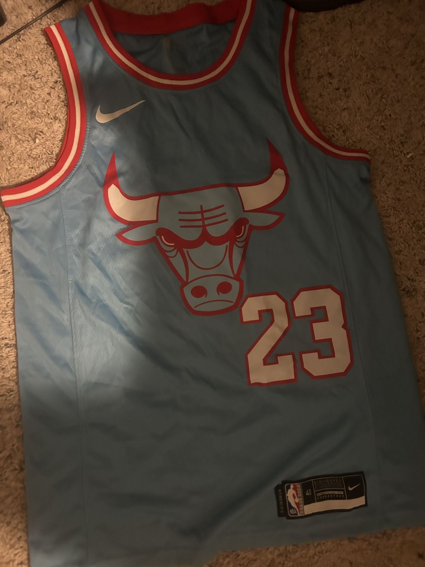 nike jordan jersey, baby blue, and adult small