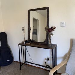 Console Table With Mirror