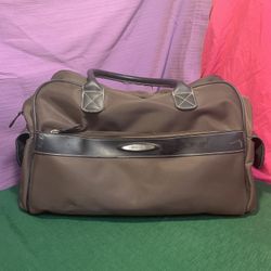 Kenneth Cole Reaction Travel Handbag – Stylish Brown & Black Weekender Bag