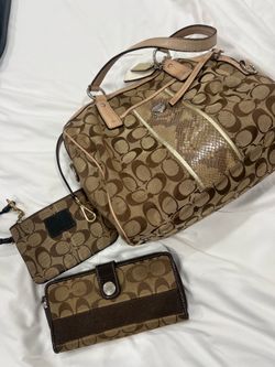 coach bag set