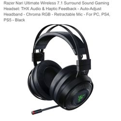 Razor nari ultimate Gaming Headphones