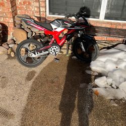 Kids Pedal Motorcycle  Black Red 