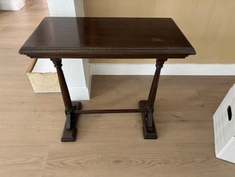 Real Wood Small Table 24”W X 12”D X 24”H