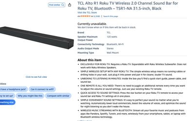 Roku sound bar