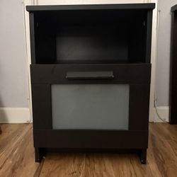 Black IKEA side table /night stand 