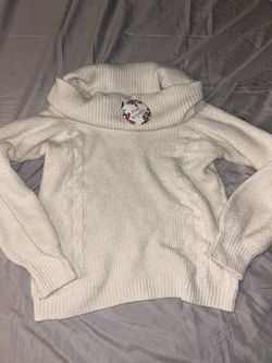 NWT Womens Pink Republic Cream Off White Turtleneck Sweater