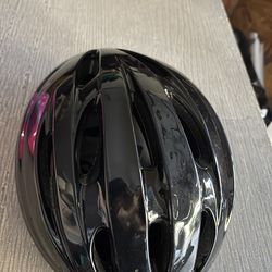 Black boys bike helmet. Size unknown