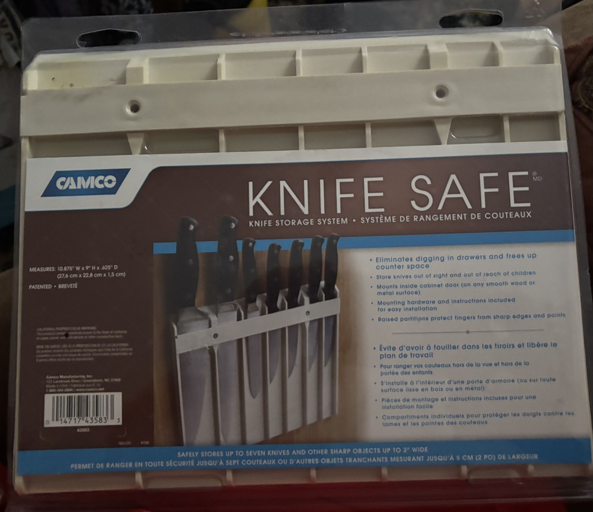 Camco Camping Knife Safe New