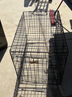 Black Folding Dog Cage