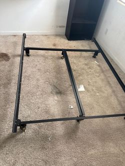 Heavy Duty metal Bed Frame with Rollers & Glides (used)