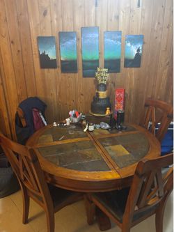 Kitchen Table, Tv Center, Entry Table, 2 Side Tables and Bar