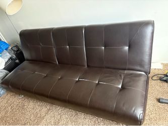 Dark brown futon