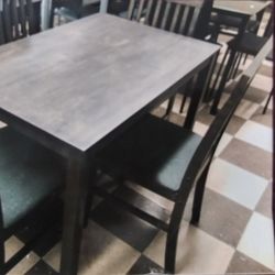 New Dining Tables. With 4 Chairs $ 299.00