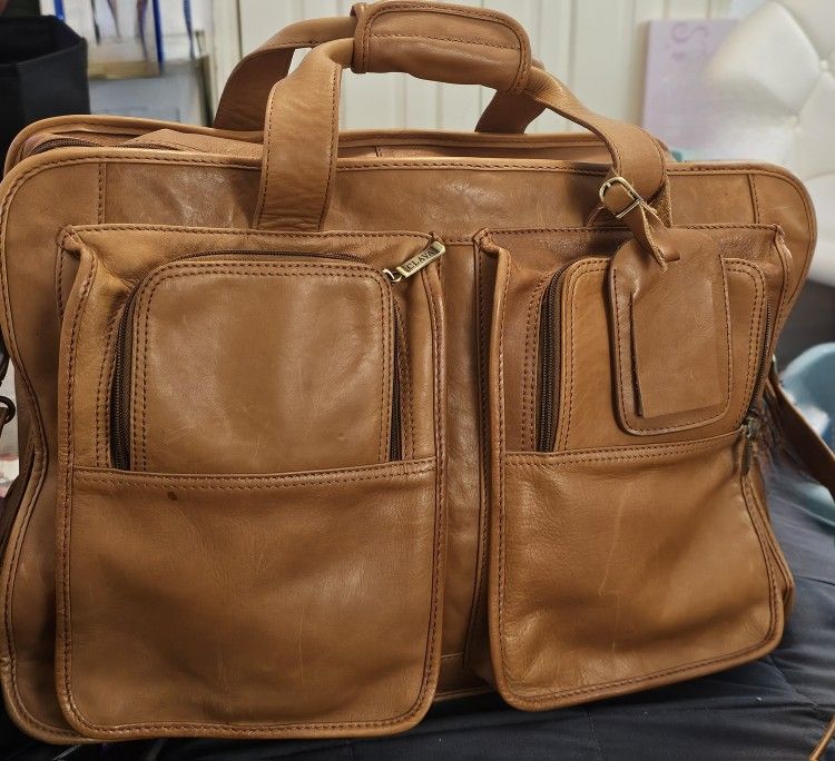 Mens LEATHER CLAVA BAG