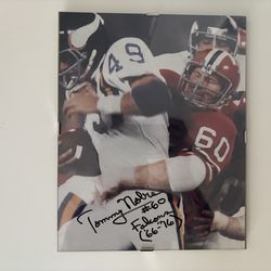 Tommy Nobis Falcons Autographed Photo