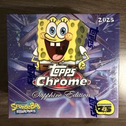 Topps Chrome SpongeBob Sapphire Box