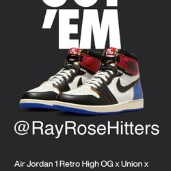 Jordan 1 Union Size 13