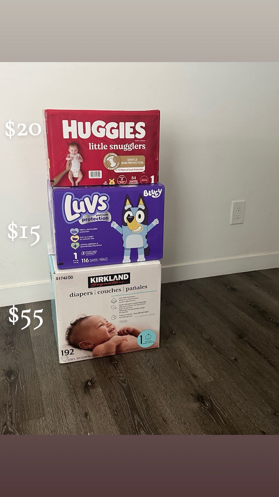 Diapers Size 1 | Pañales Número 1