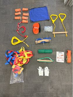 Ninja Warrior Obstacle Course slackline！Clearance! New Kids Ninja Slackline with All Attachments, Sacramento Pickup