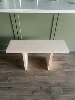 NEW BENCH - Small & Sturdy for Entryway or Bedroom - Solid Maple Plywood, Modern Scandinavian Style