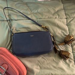 Blue Couch Shoulder Purse