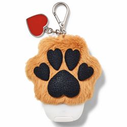 New! BATH & BODY WORKS🐾❤️ HEART PAW ❤️🐾Pocketbac Holder with Heart Charm  