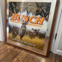 Large Busch Advertising Mirror 