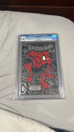 Spider-Man #1 Silver Edition from 1990, graded CGC 9.8.