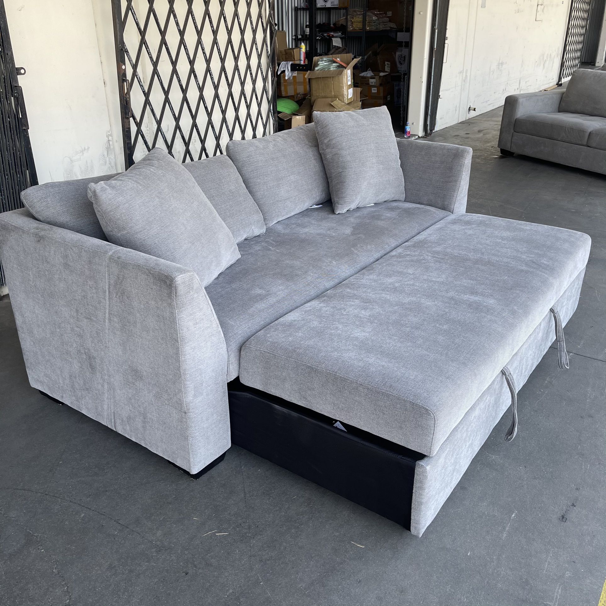 Marion Convertible Grey Sofa At A Great Price for Sale in La