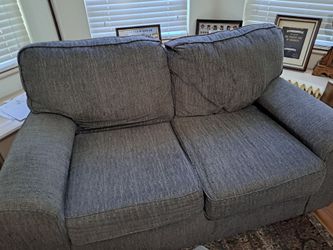 Grey loveseat