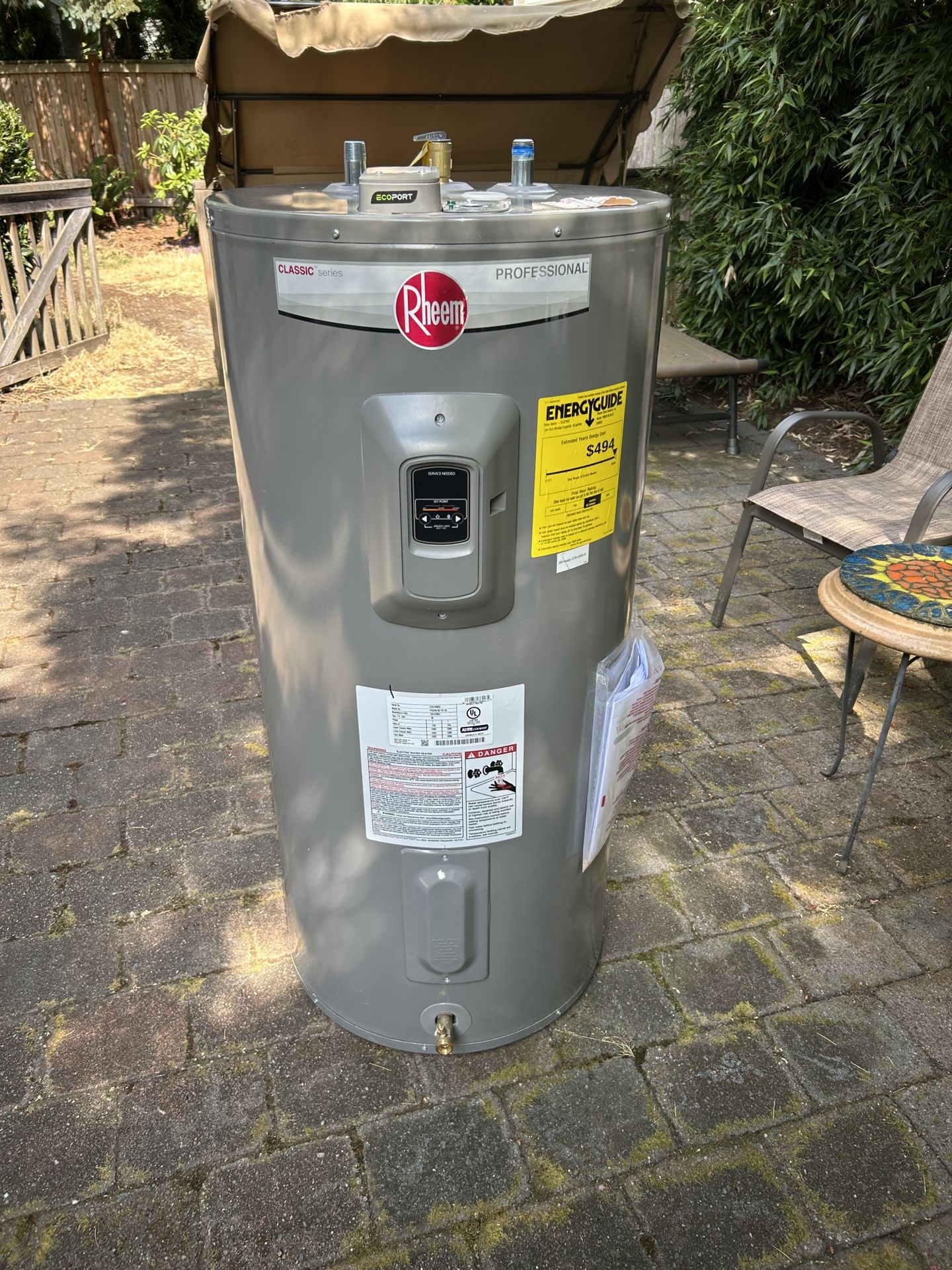 Rheem Professional Series 50 gallon electric water heater