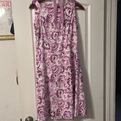 Purple Dress With Belt