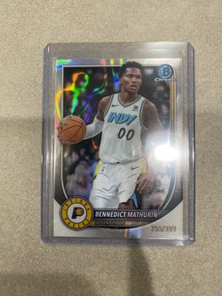 2025-26 Bowman Chrome Benedict Mathurin Lava Refractor /399 #BCV-78-Pacers
