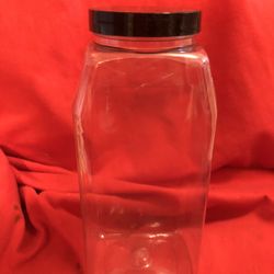 Lot Of 17 Clear Plastic 8 Inch Tall Containers 