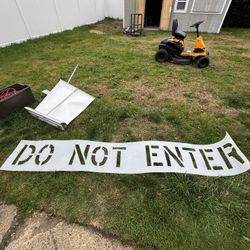 Do Not Enter Stencil 