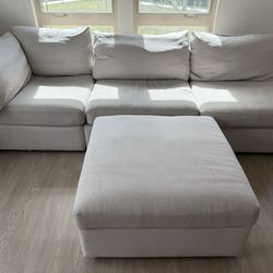 Bassett Modular Sectional Sofa with Ottoman