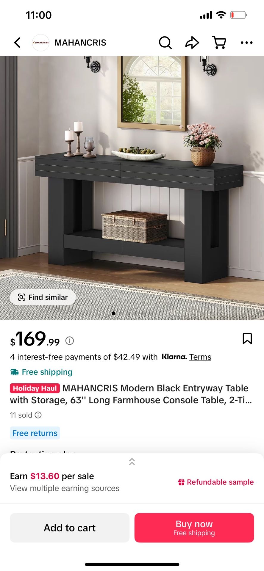 Entryway Table