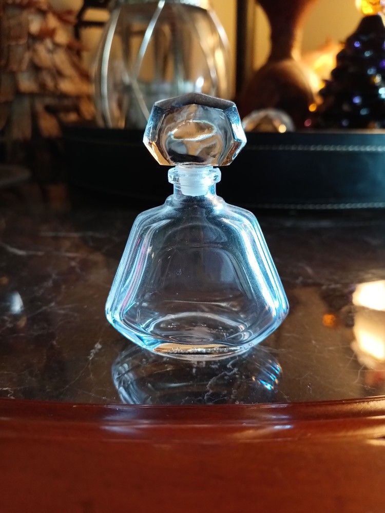 small vintage crystal perfume bottle