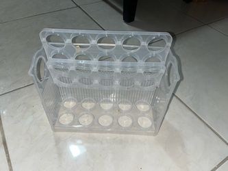 Clear Plastic Egg Holder Carrier Tray