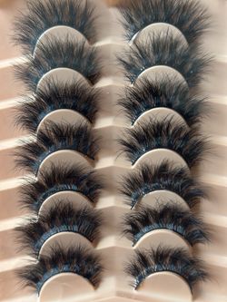 7 pairs eyelashes