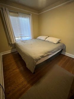 Standard King Bed Frame and Clover Hybrid