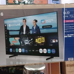 75" Screen QLED SMART 4K ULTRA HDTV BY SAMSUNG 2025 Model.  Original Box SEALED 