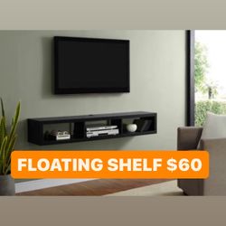 Black Floating Shelf 